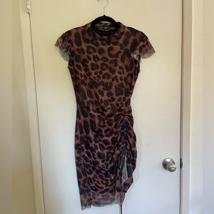 Pretty Little Thing Leopard Dress - Size 8 - Used